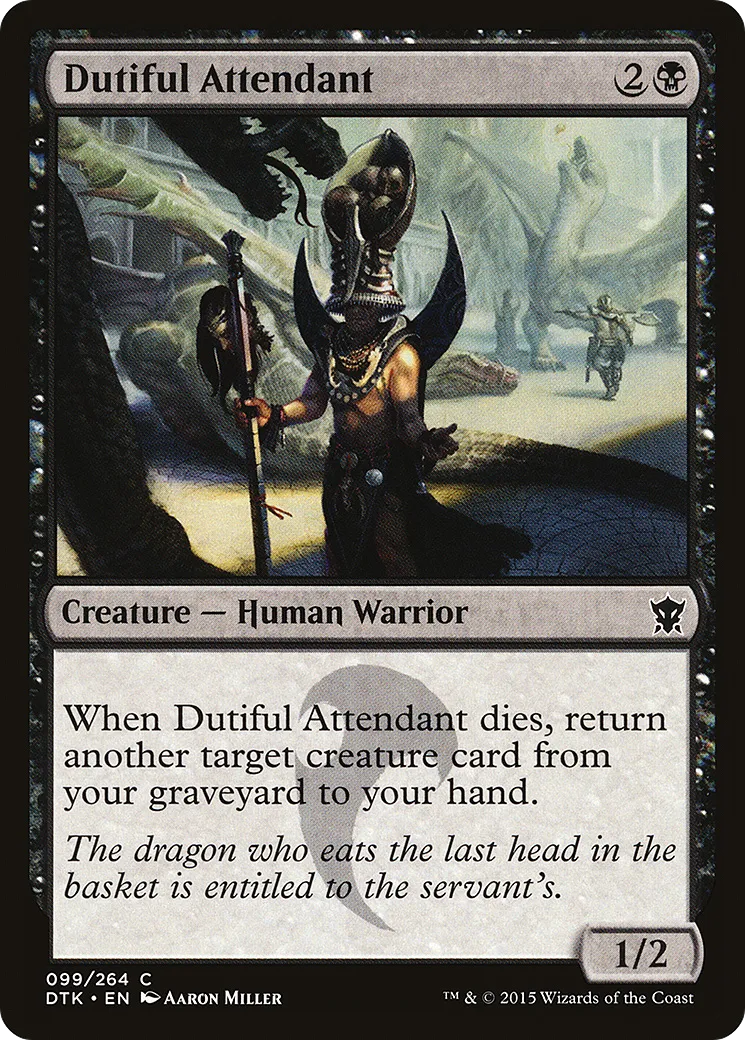 Dutiful Attendant — Dragons of Tarkir — Magic: The Gathering
