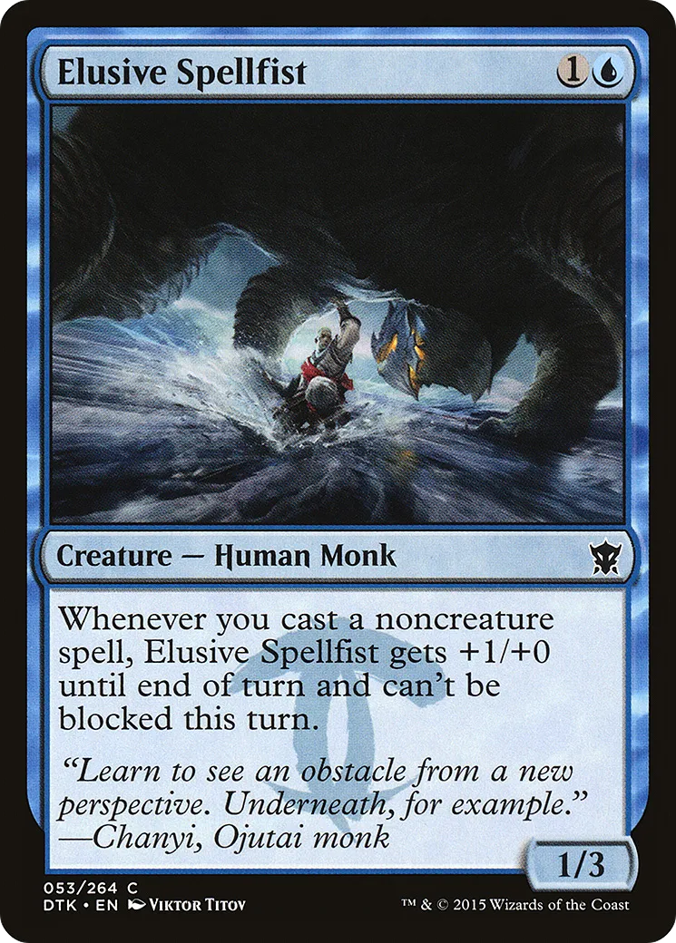Elusive Spellfist from Dragons of Tarkir - Magic: The Gathering