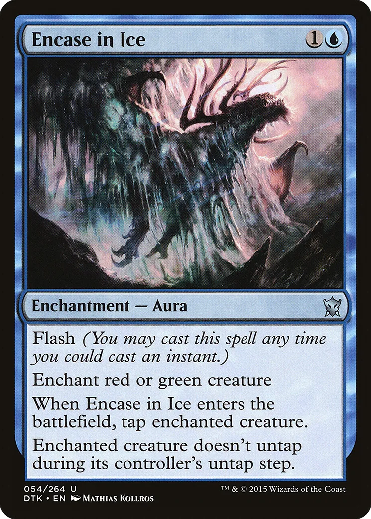 Encase in Ice — Dragons of Tarkir — Magic: The Gathering