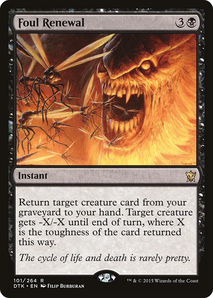 Renouveau infâme — Dragons of Tarkir — Magic: The Gathering