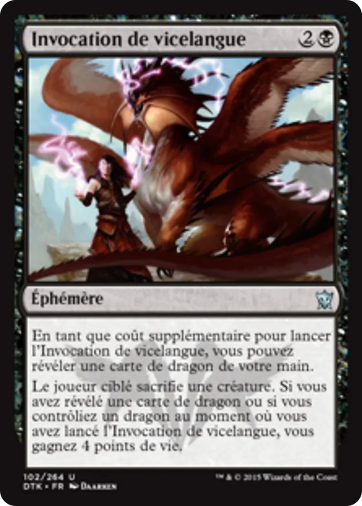 Invocation de vicelangue — Dragons of Tarkir — Magic: The Gathering