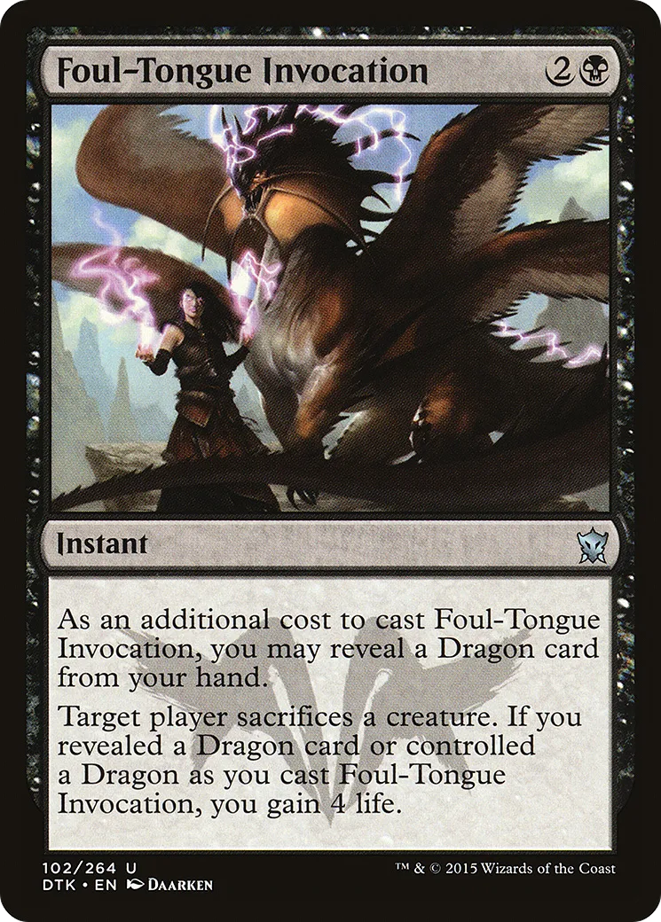 Invocation de vicelangue — Dragons of Tarkir — Magic: The Gathering