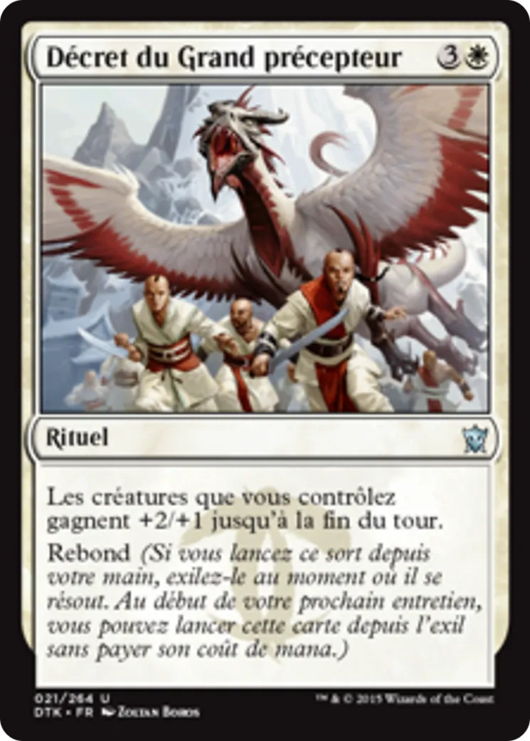 Décret du Grand précepteur — Dragons of Tarkir — Magic: The Gathering