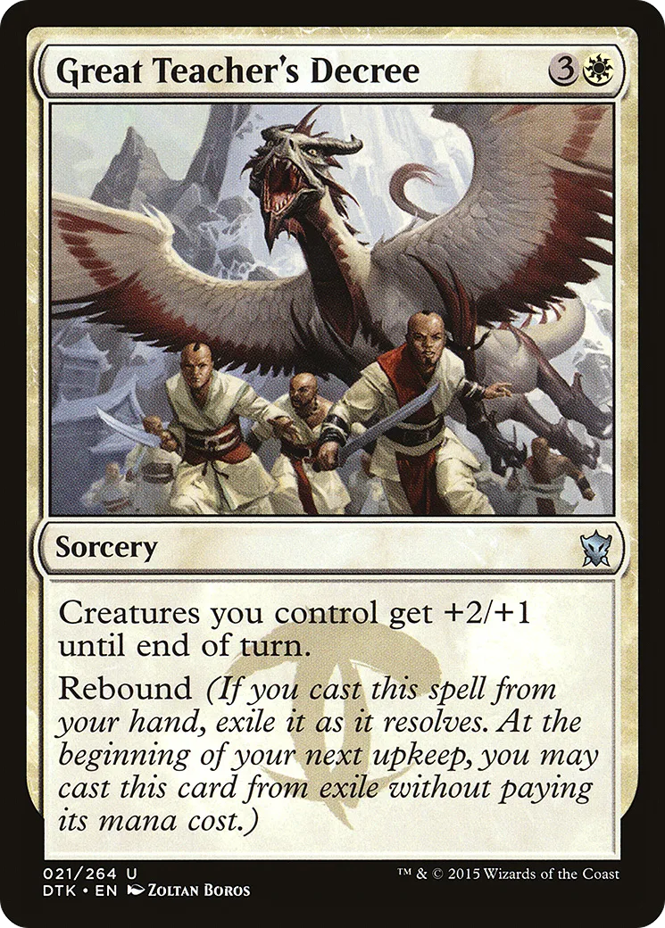 Décret du Grand précepteur — Dragons of Tarkir — Magic: The Gathering