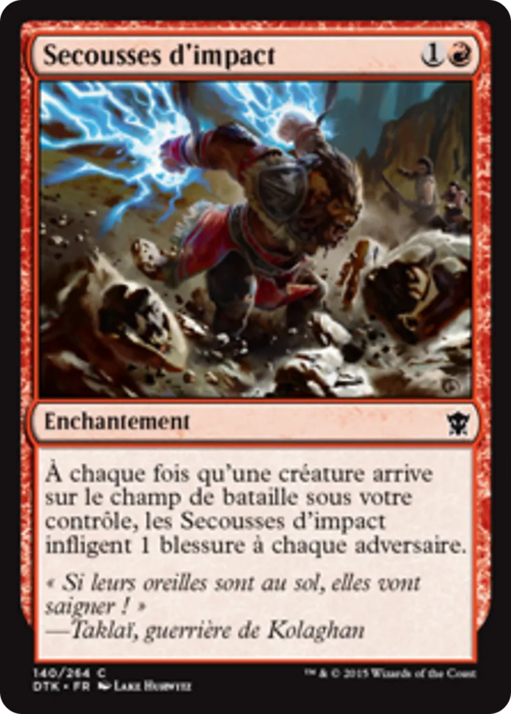Secousses d'impact — Dragons of Tarkir — Magic: The Gathering