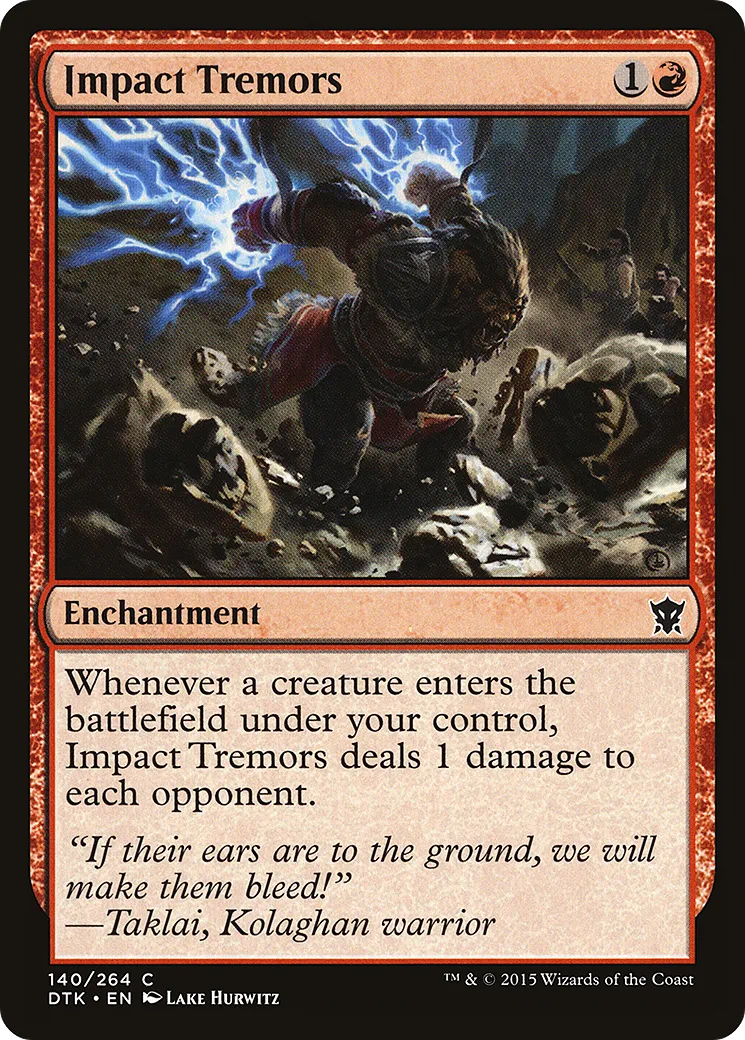 Impact Tremors — Dragons of Tarkir — Magic: The Gathering