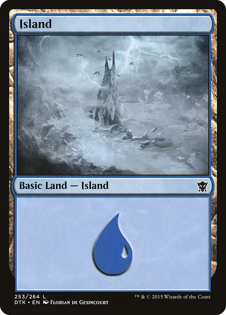 Island — Dragons of Tarkir — Magic: The Gathering