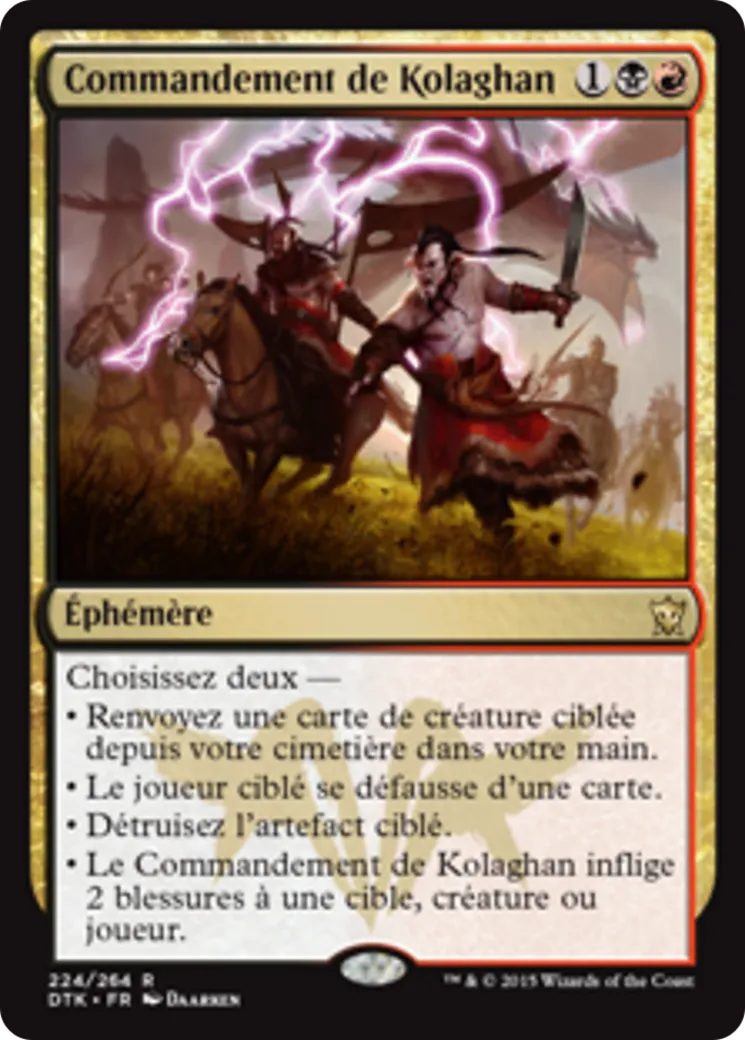 Commandement de Kolaghan from Dragons of Tarkir - Magic: The Gathering