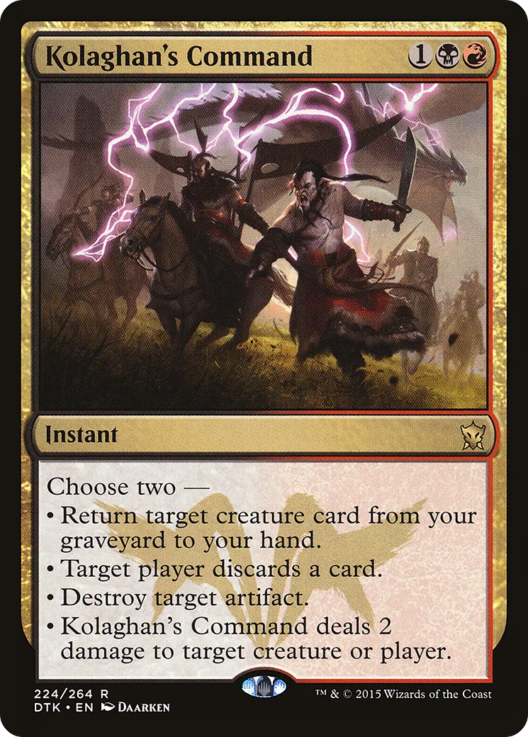 Kolaghan's Command — Dragons of Tarkir — Magic: The Gathering
