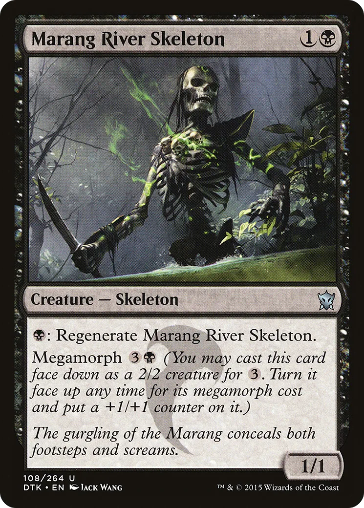 Squelette du fleuve Marang — Dragons of Tarkir — Magic: The Gathering