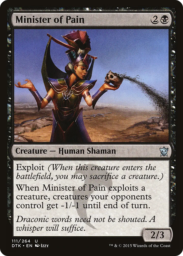 Minister of Pain — Dragons of Tarkir — Magic: The Gathering
