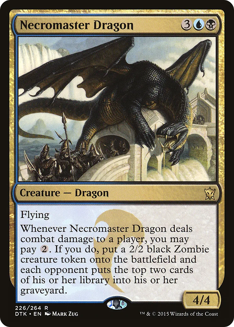 Necromaster Dragon — Dragons of Tarkir — Magic: The Gathering