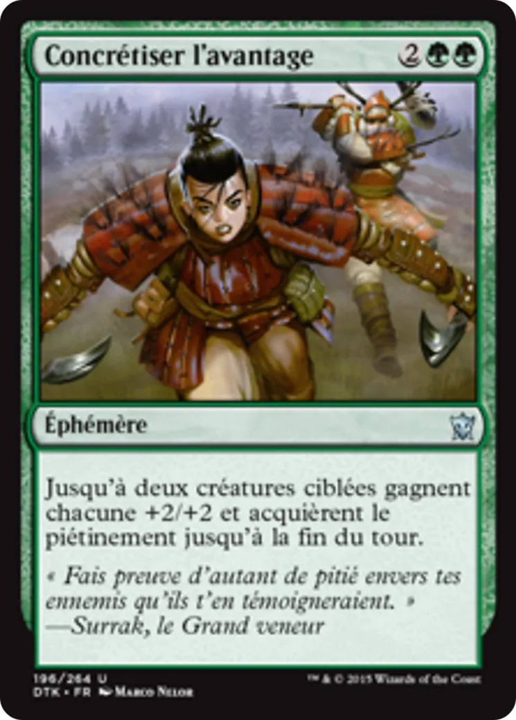 Concrétiser l'avantage — Dragons of Tarkir — Magic: The Gathering