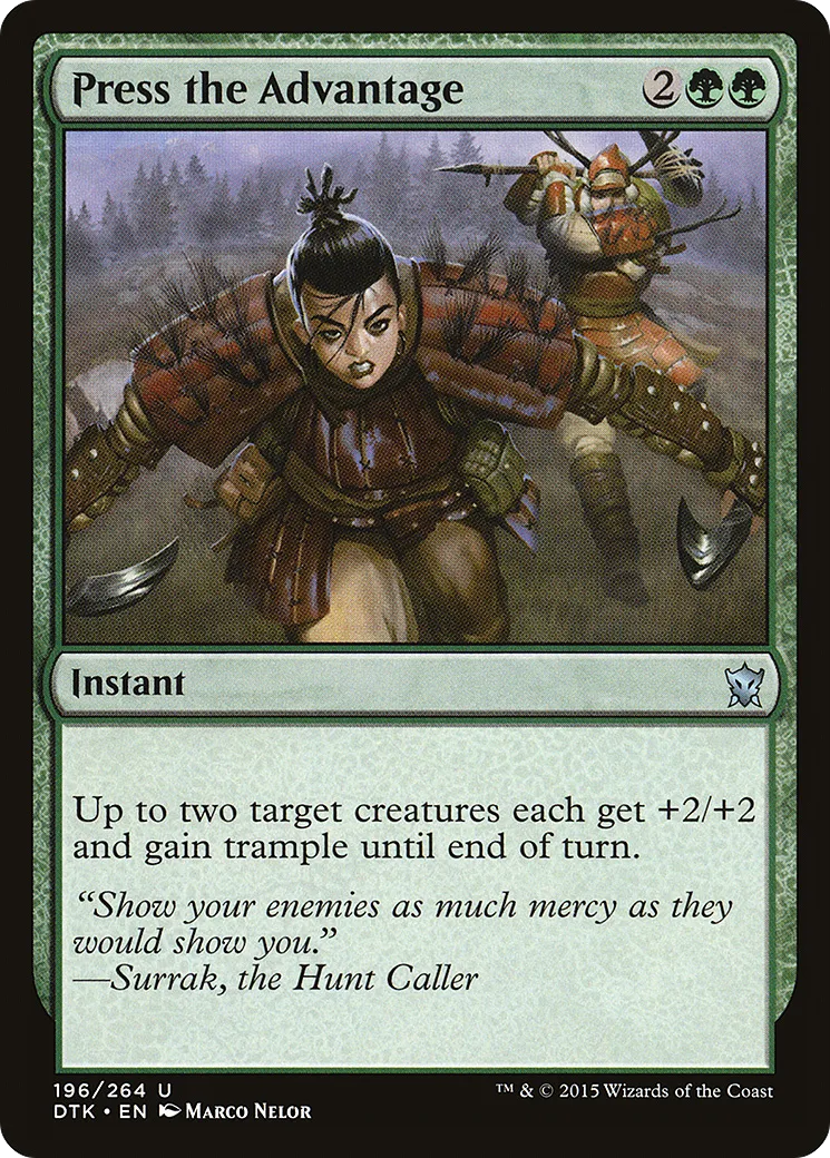 Press the Advantage — Dragons of Tarkir — Magic: The Gathering