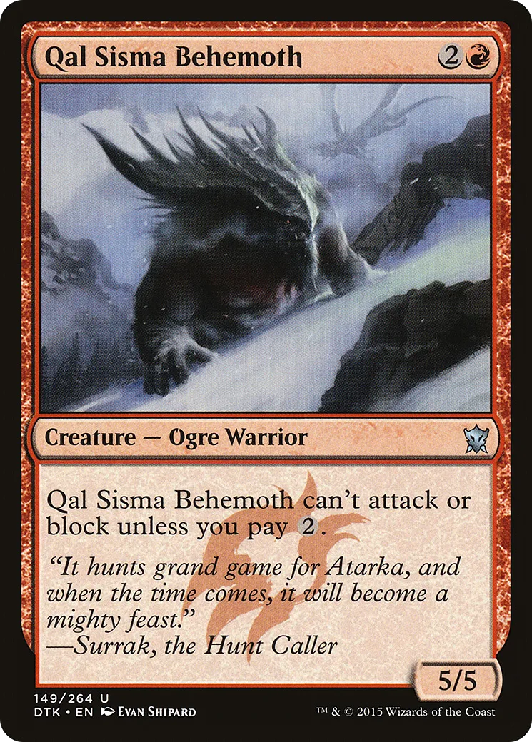 Qal Sisma Behemoth — Dragons of Tarkir — Magic: The Gathering