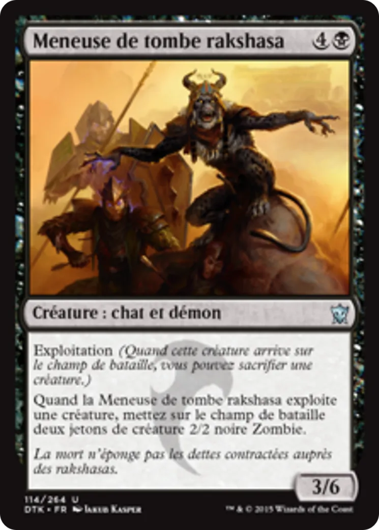 Meneuse de tombe rakshasa — Dragons of Tarkir — Magic: The Gathering