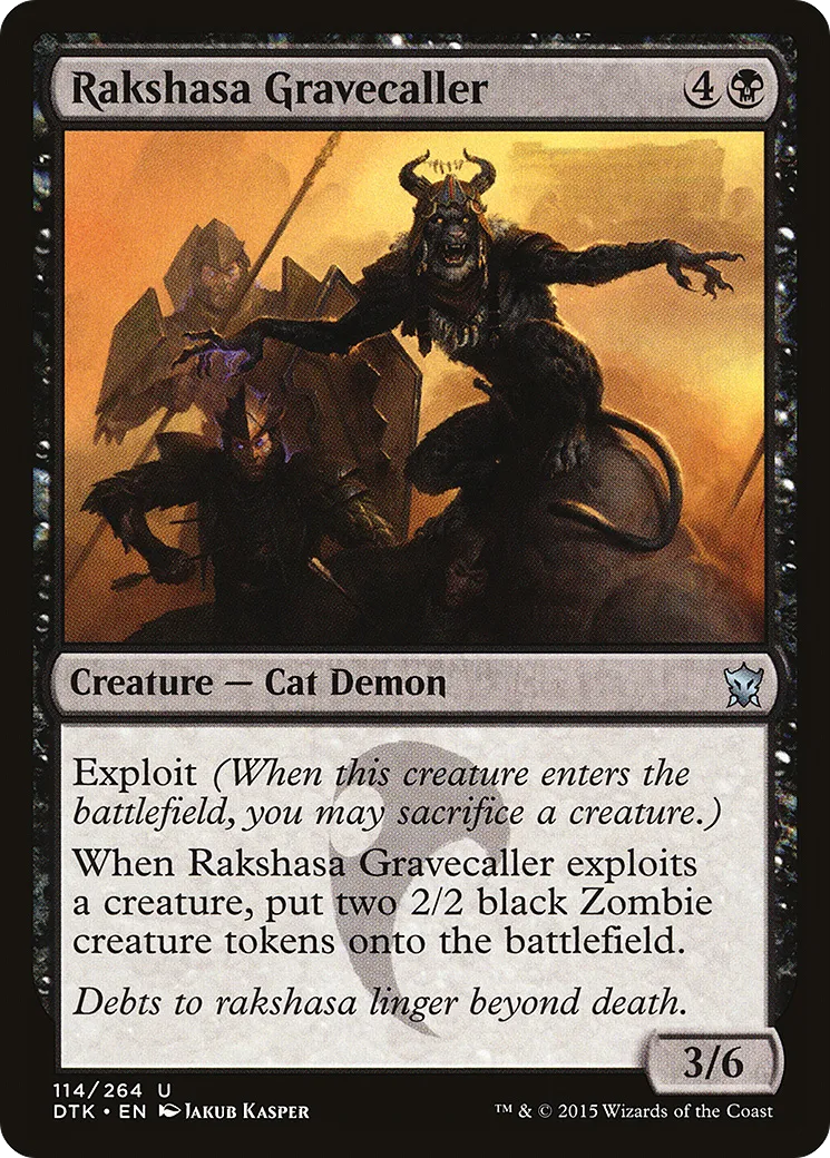 Rakshasa Gravecaller — Dragons of Tarkir — Magic: The Gathering