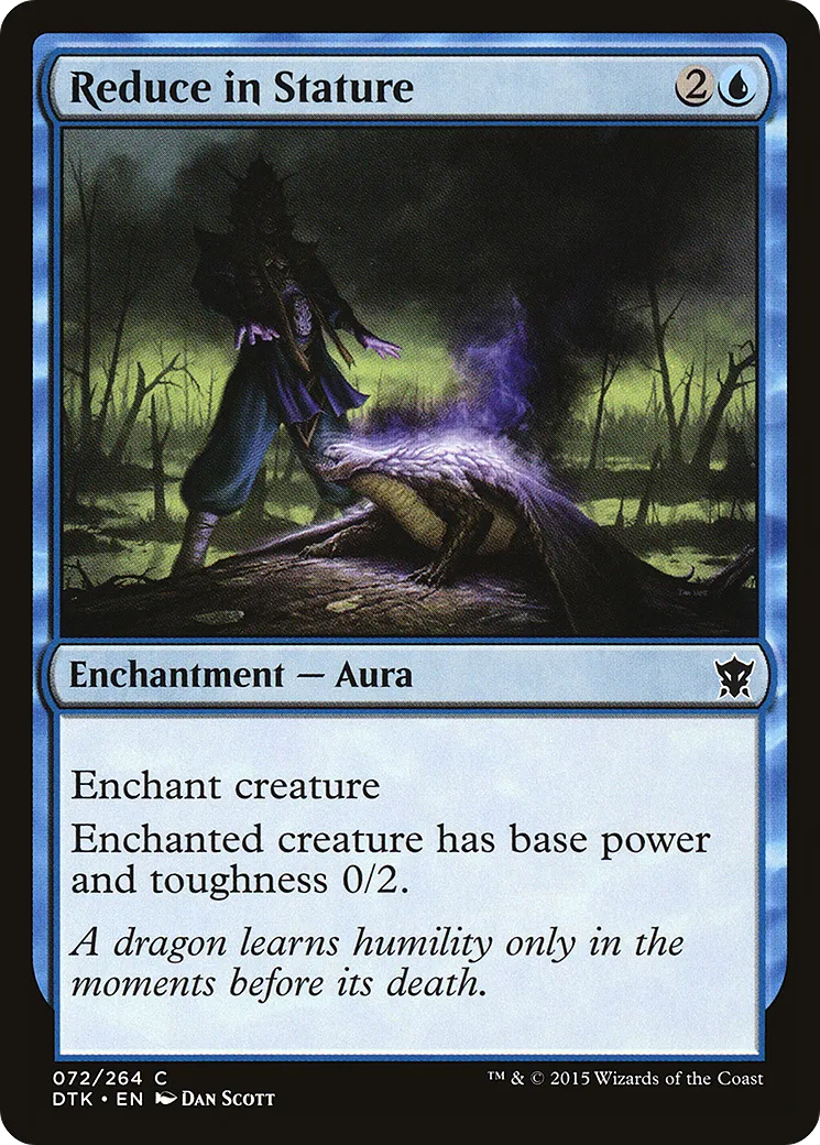 Reduce in Stature — Dragons of Tarkir — Magic: The Gathering