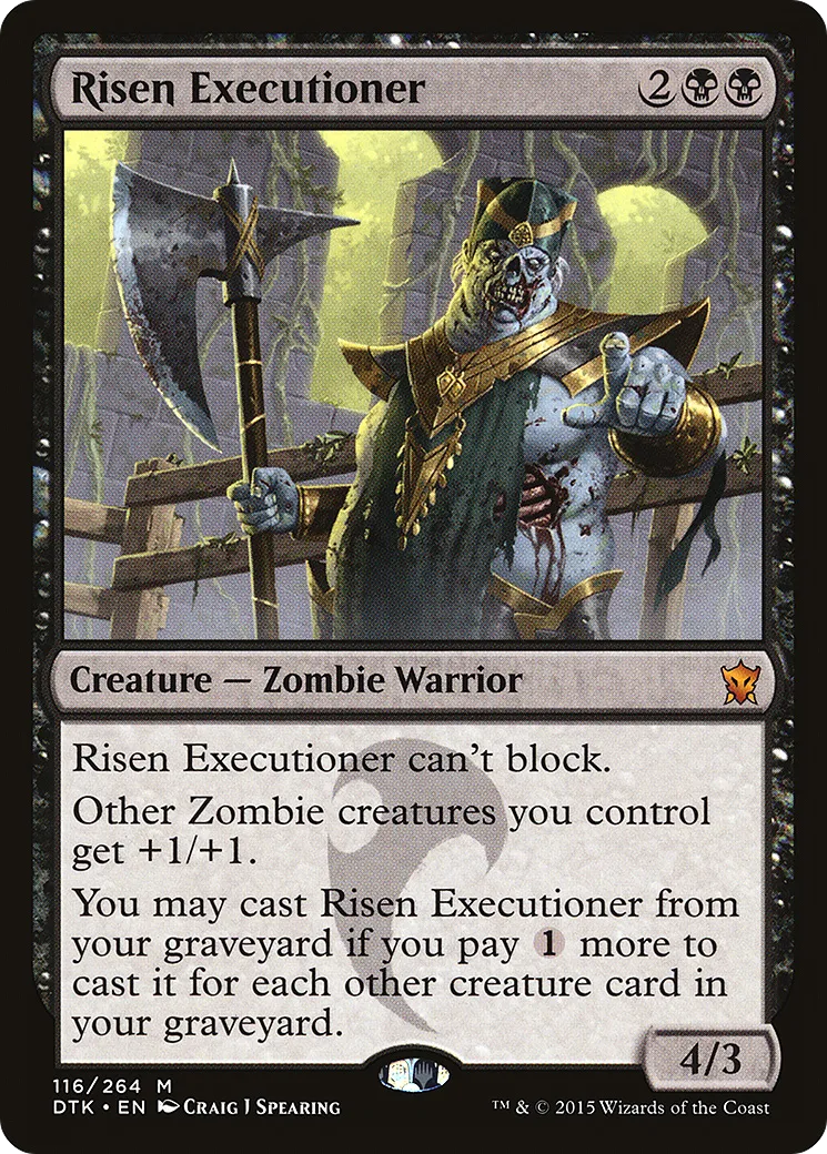 Risen Executioner — Dragons of Tarkir — Magic: The Gathering