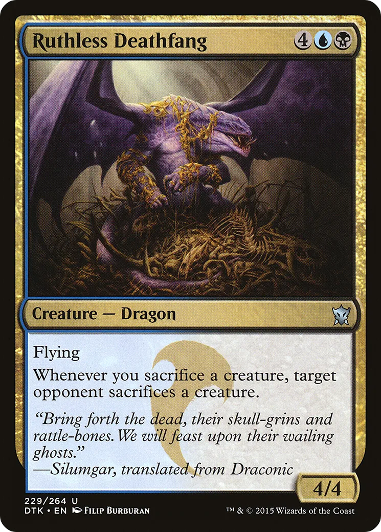 Ruthless Deathfang — Dragons of Tarkir — Magic: The Gathering