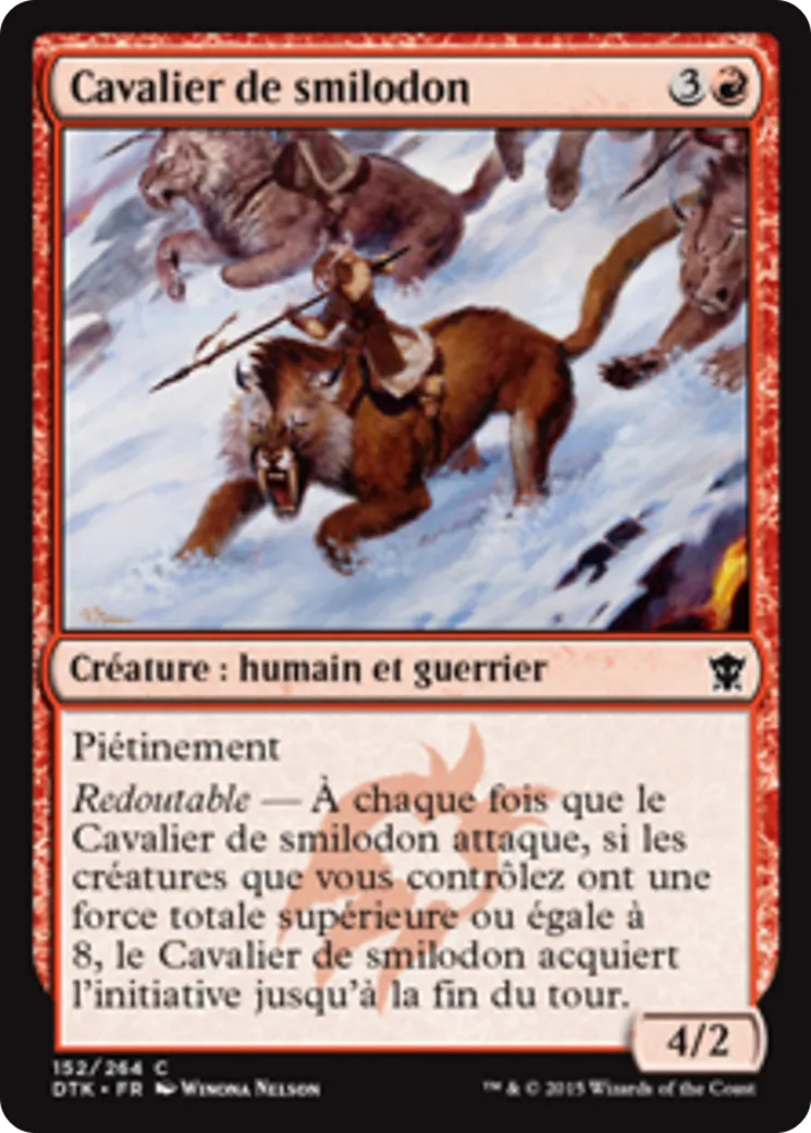 Cavalier de smilodon — Dragons of Tarkir — Magic: The Gathering