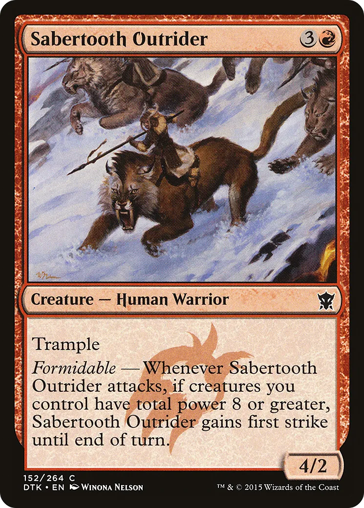 Cavalier de smilodon — Dragons of Tarkir — Magic: The Gathering