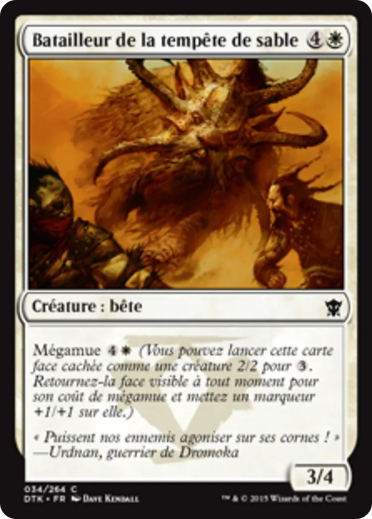 Batailleur de la tempête de sable — Dragons of Tarkir — Magic: The Gathering