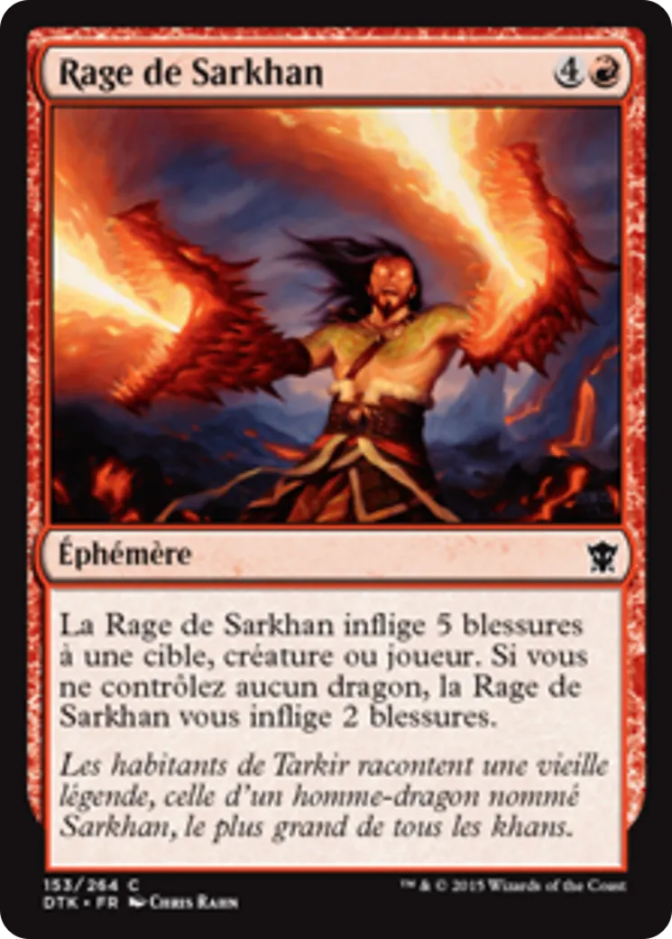 Rage de Sarkhan — Dragons of Tarkir — Magic: The Gathering