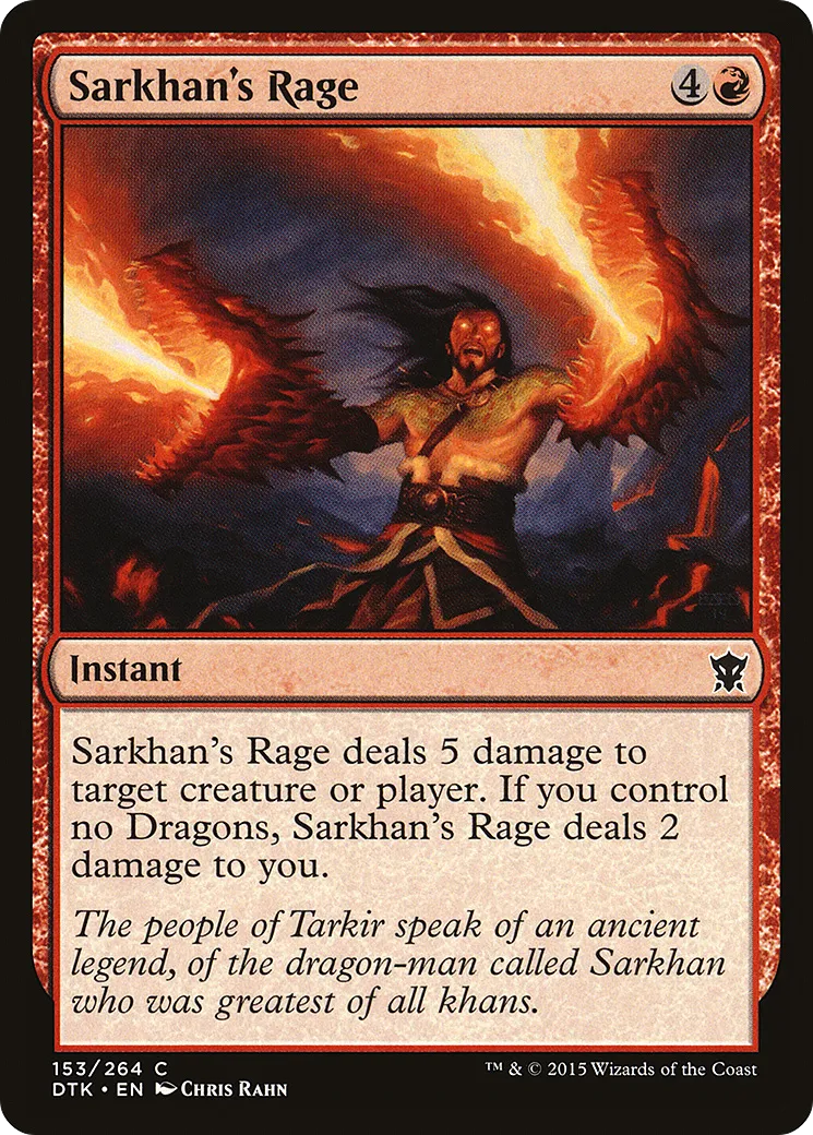 Sarkhan's Rage — Dragons of Tarkir — Magic: The Gathering