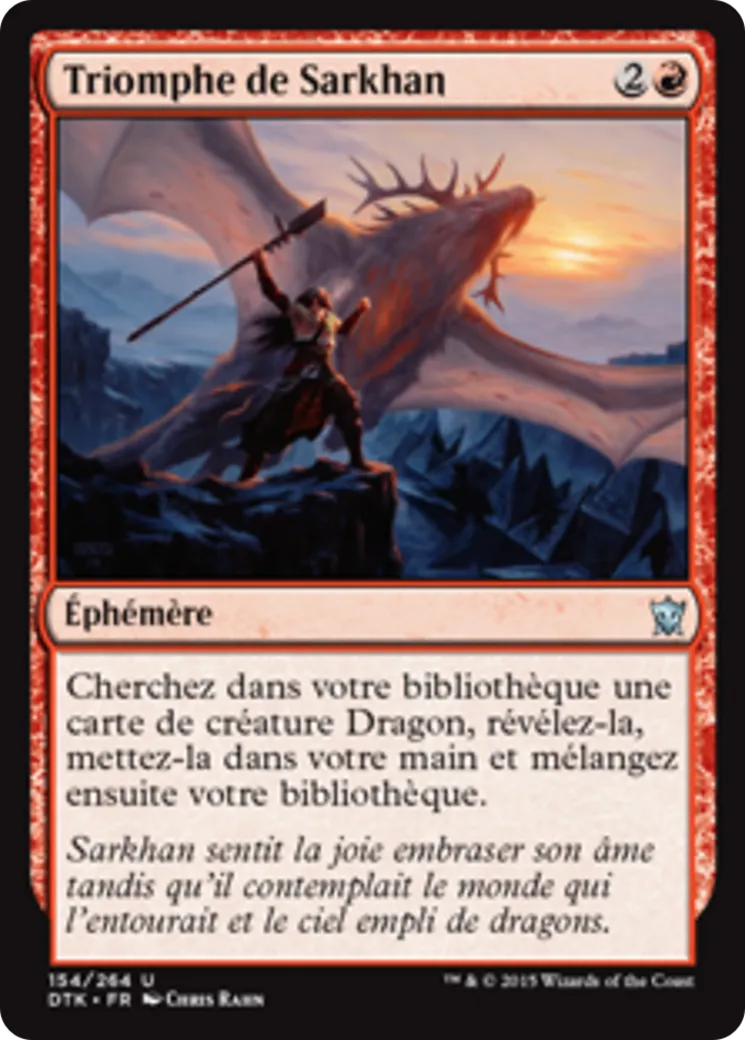 Triomphe de Sarkhan from Dragons of Tarkir - Magic: The Gathering