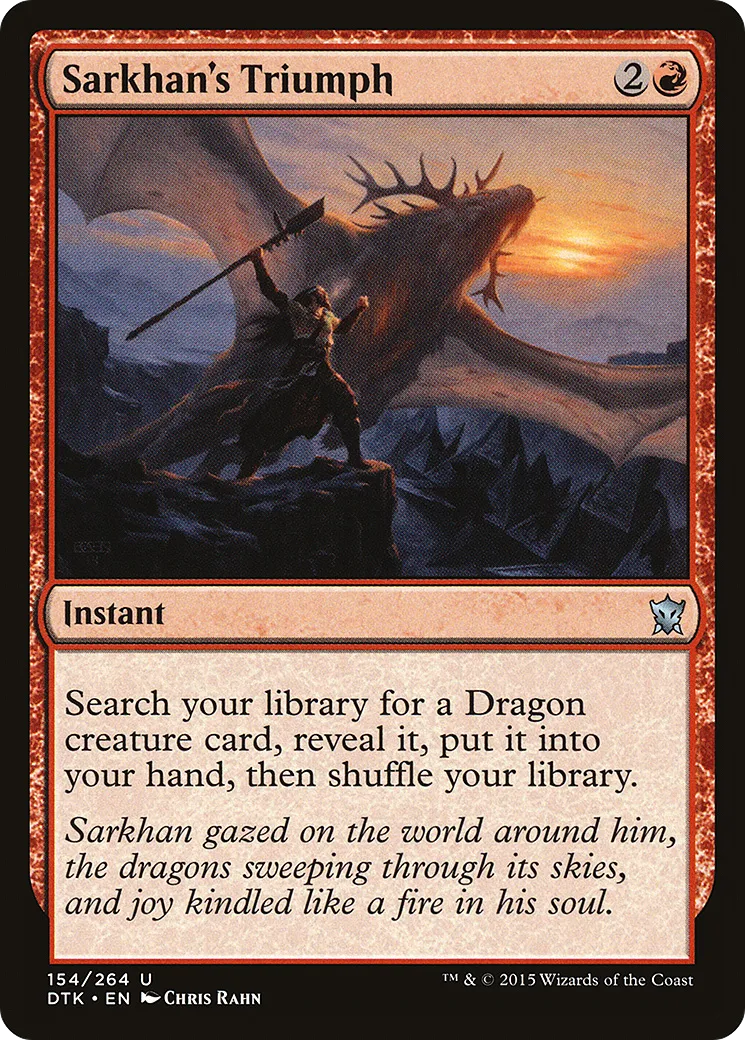 Sarkhan's Triumph — Dragons of Tarkir — Magic: The Gathering