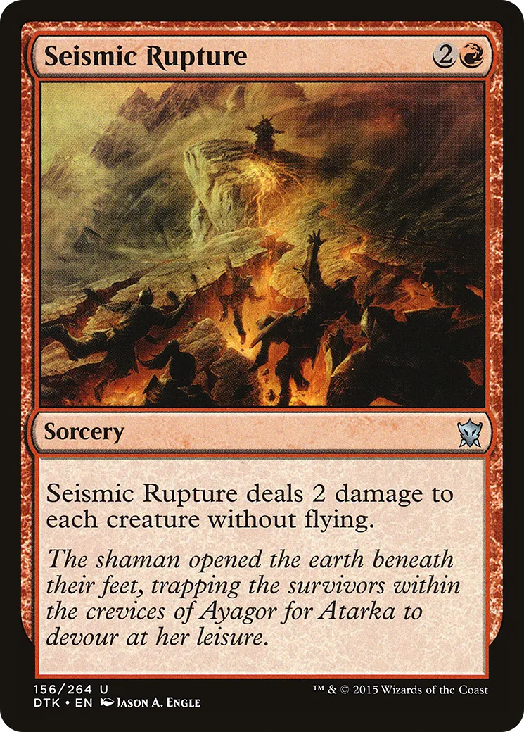 Seismic Rupture — Dragons of Tarkir — Magic: The Gathering