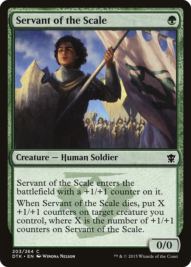 Servant of the Scale — Dragons of Tarkir — Magic: The Gathering