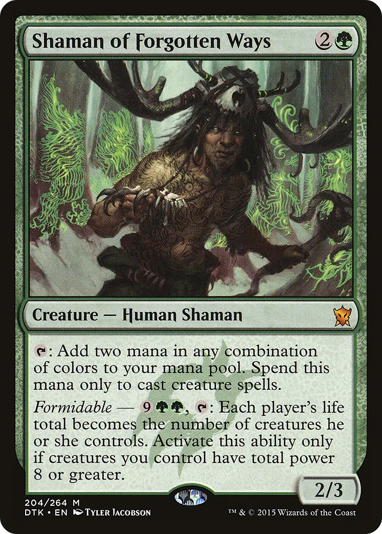Shaman of Forgotten Ways — Dragons of Tarkir — Magic: The Gathering