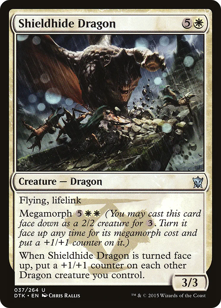 Shieldhide Dragon — Dragons of Tarkir — Magic: The Gathering