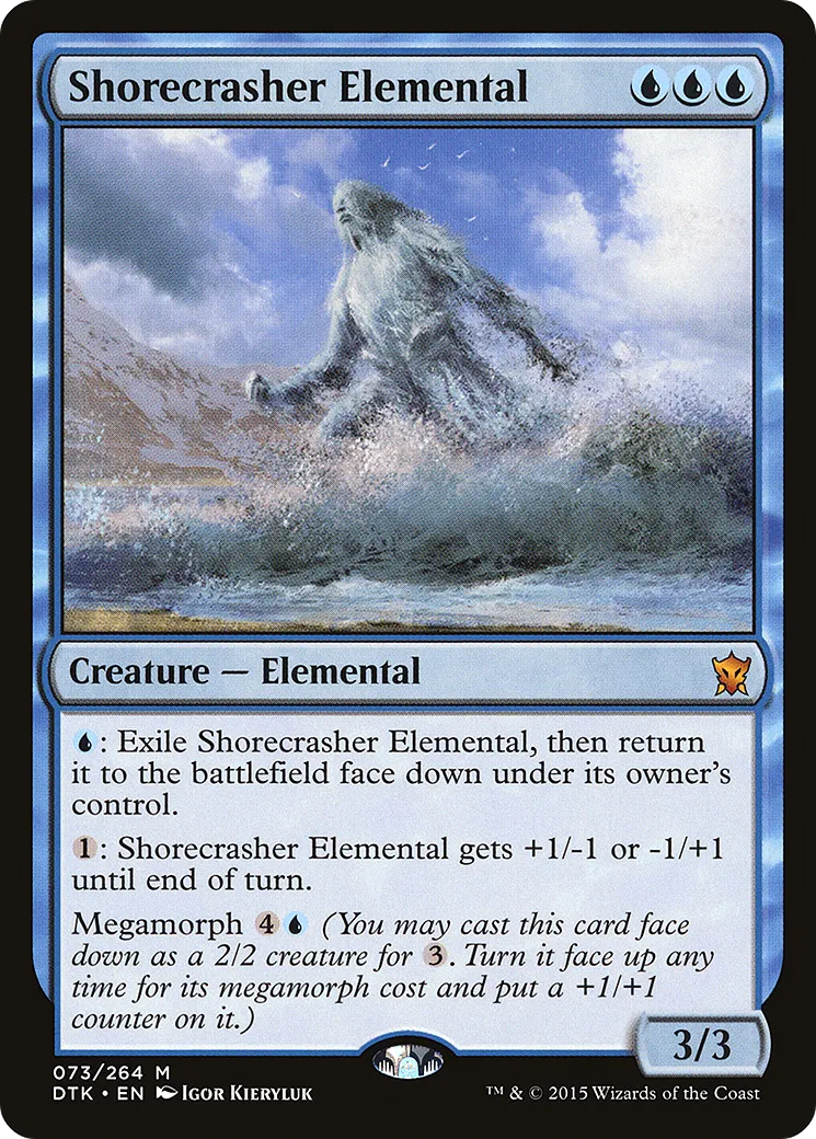 Shorecrasher Elemental from Dragons of Tarkir - Magic: The Gathering