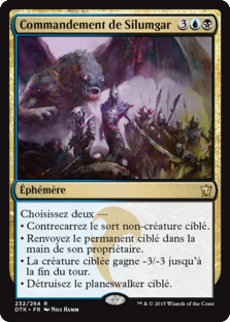 Commandement de Silumgar — Dragons of Tarkir — Magic: The Gathering