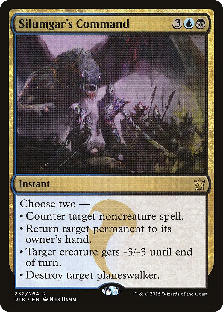 Silumgar's Command — Dragons of Tarkir — Magic: The Gathering