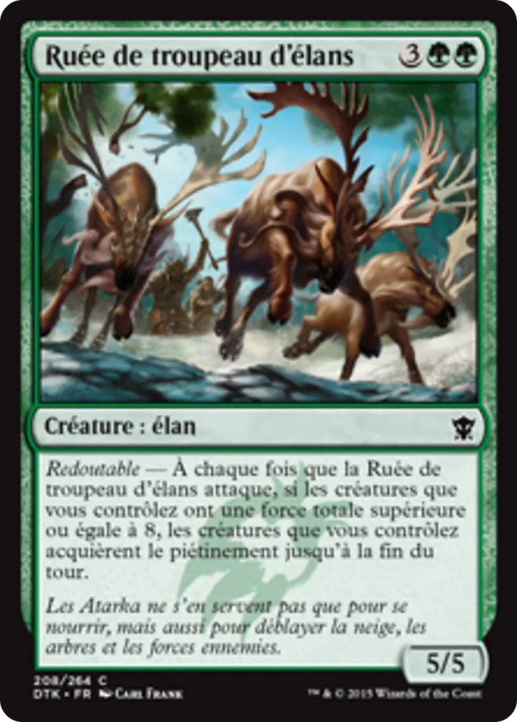 Ruée de troupeau d'élans — Dragons of Tarkir — Magic: The Gathering