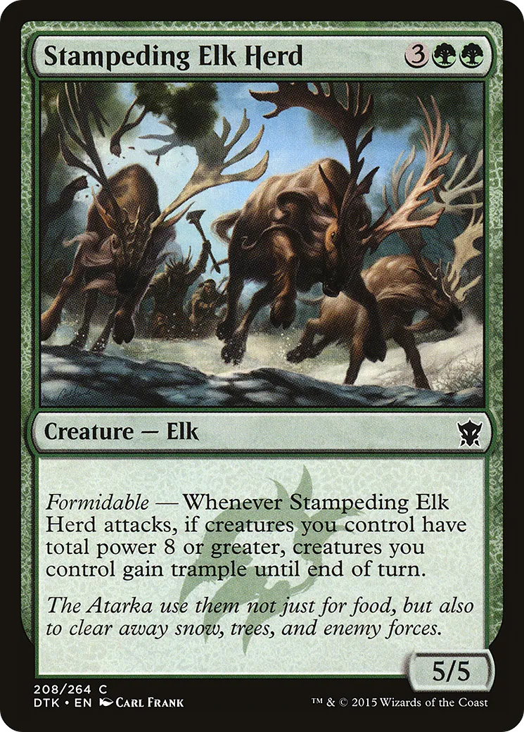 Stampeding Elk Herd — Dragons of Tarkir — Magic: The Gathering