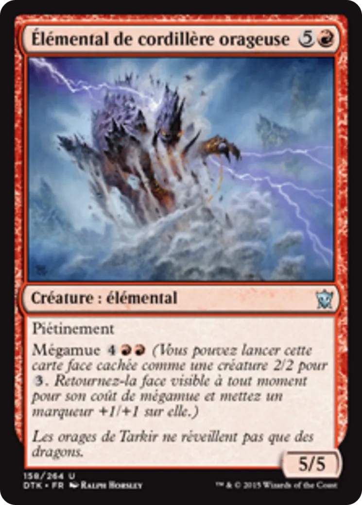 Élémental de cordillère orageuse — Dragons of Tarkir — Magic: The Gathering