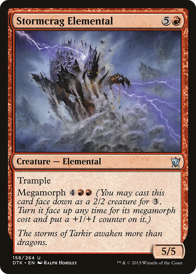 Stormcrag Elemental from Dragons of Tarkir - Magic: The Gathering