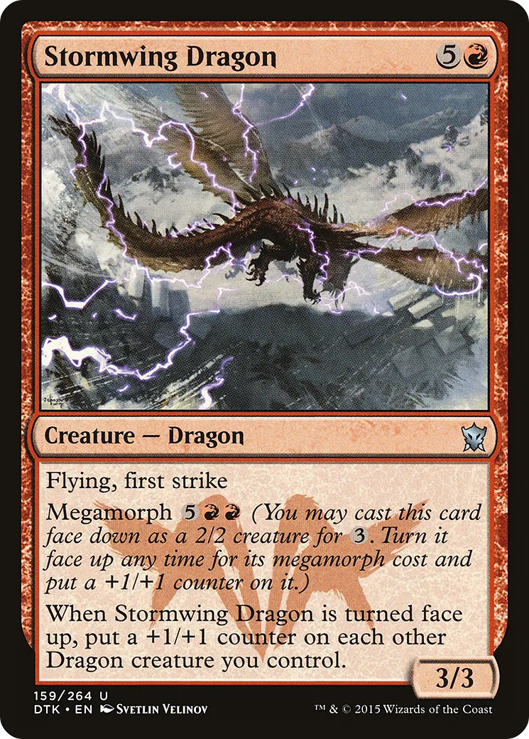 Stormwing Dragon — Dragons of Tarkir — Magic: The Gathering