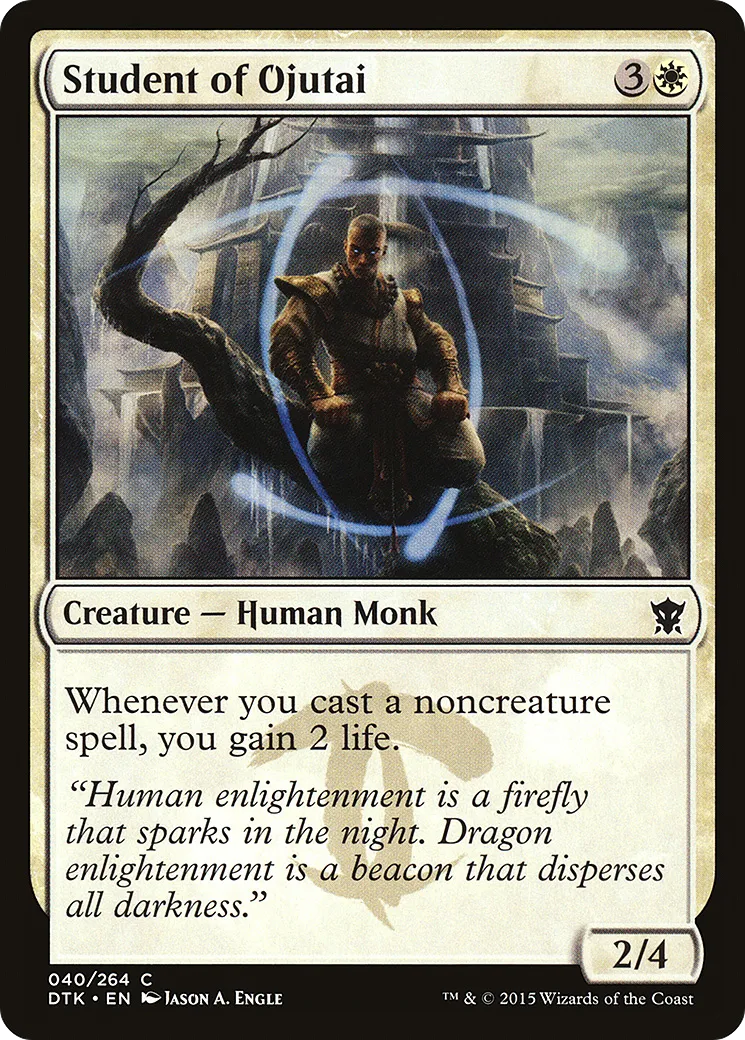 Student of Ojutai — Dragons of Tarkir — Magic: The Gathering
