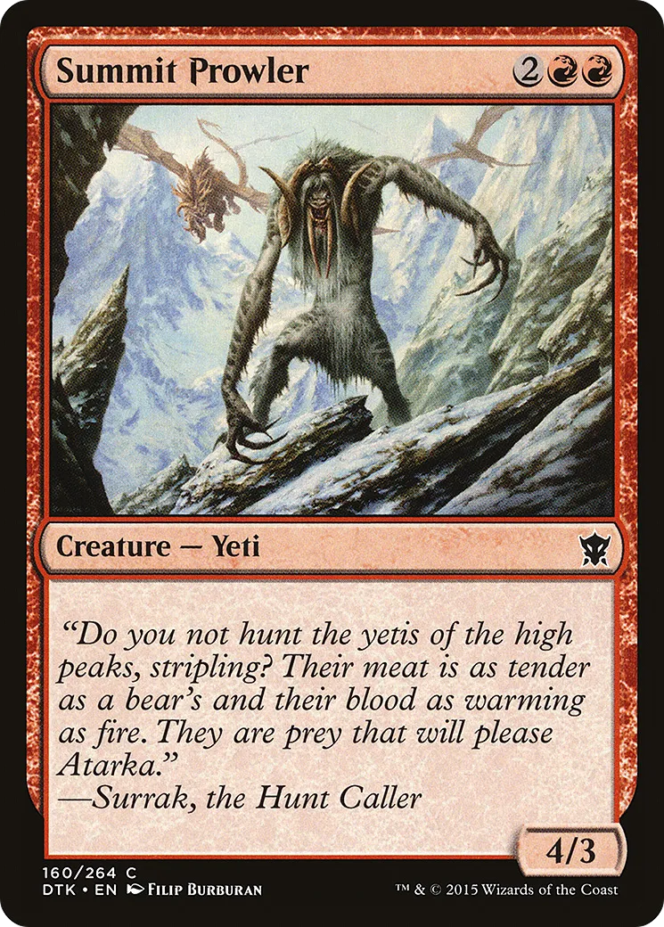 Summit Prowler — Dragons of Tarkir — Magic: The Gathering