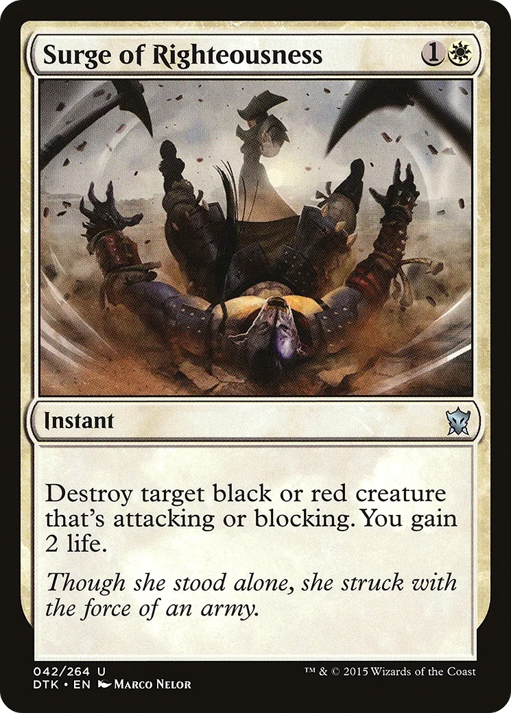 Déferlement de droiture — Dragons of Tarkir — Magic: The Gathering