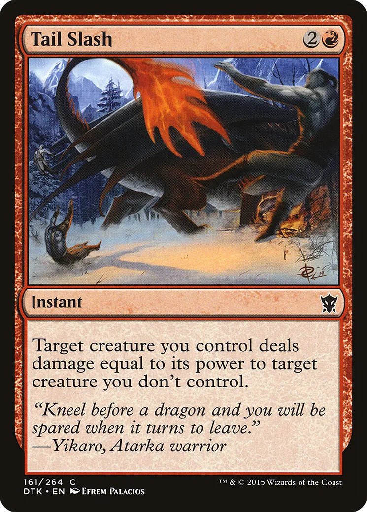 Tail Slash — Dragons of Tarkir — Magic: The Gathering
