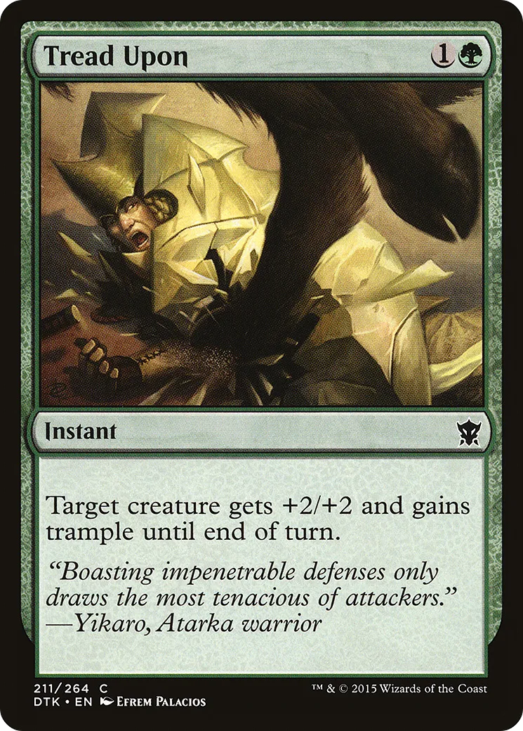 Tread Upon — Dragons of Tarkir — Magic: The Gathering