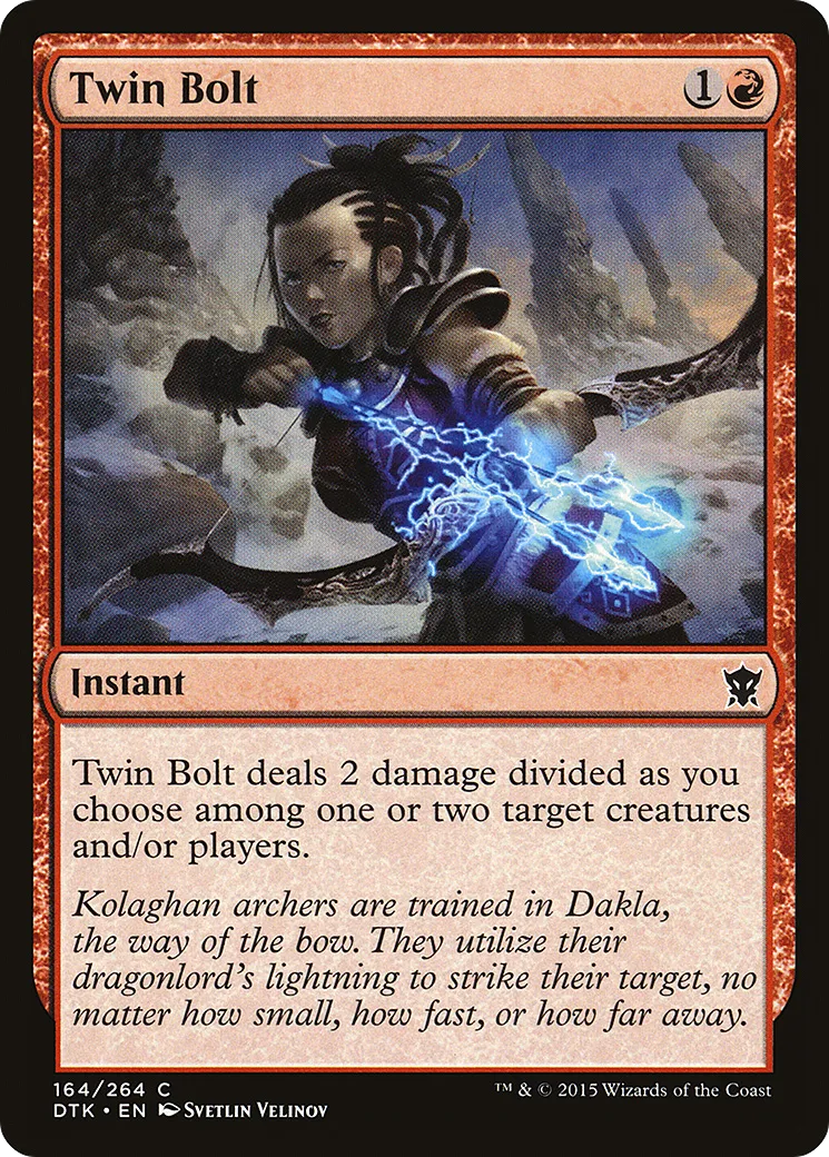 Twin Bolt — Dragons of Tarkir — Magic: The Gathering