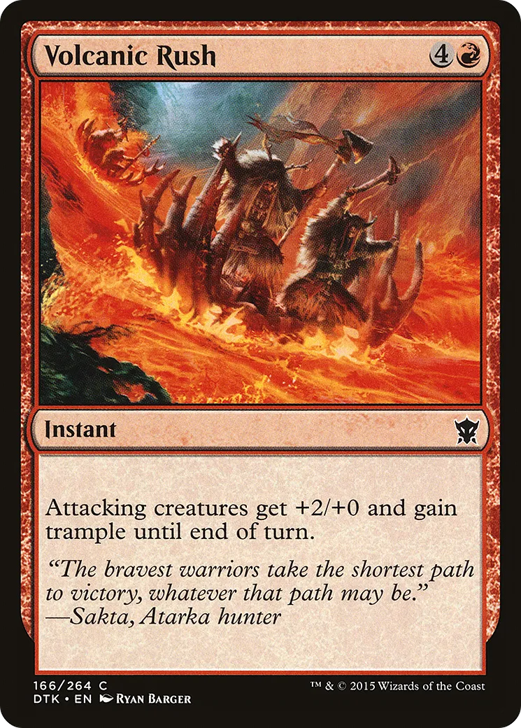 Volcanic Rush — Dragons of Tarkir — Magic: The Gathering